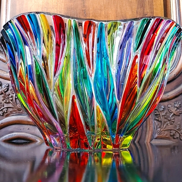 Spectacular 10 1/2" Due Zeta Zecchin Venetian / Murano Art Glass Bowl - Picture 5 of 16